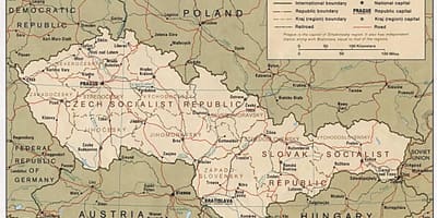 Mapa Czechosłowacja 1918