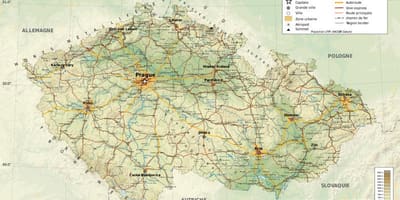 Geografia Czech na mapie