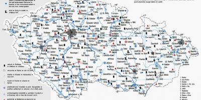 Zabytki Czech na mapie