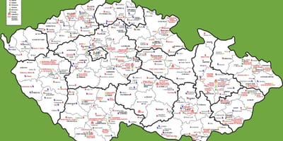 Muzea Czech na mapie